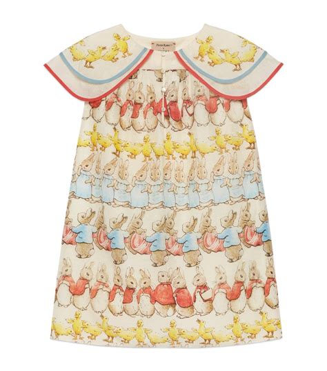 gucci peter rabbit dress|Gucci Kids x Peter Rabbit Printed Dress (4.